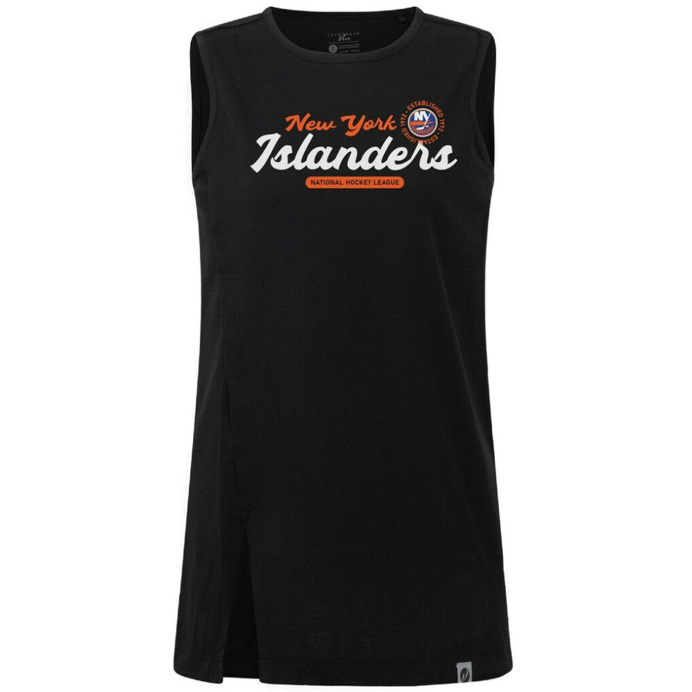 NHL New York Islanders Levelwear Women's Influx Monument Tank Top - Black