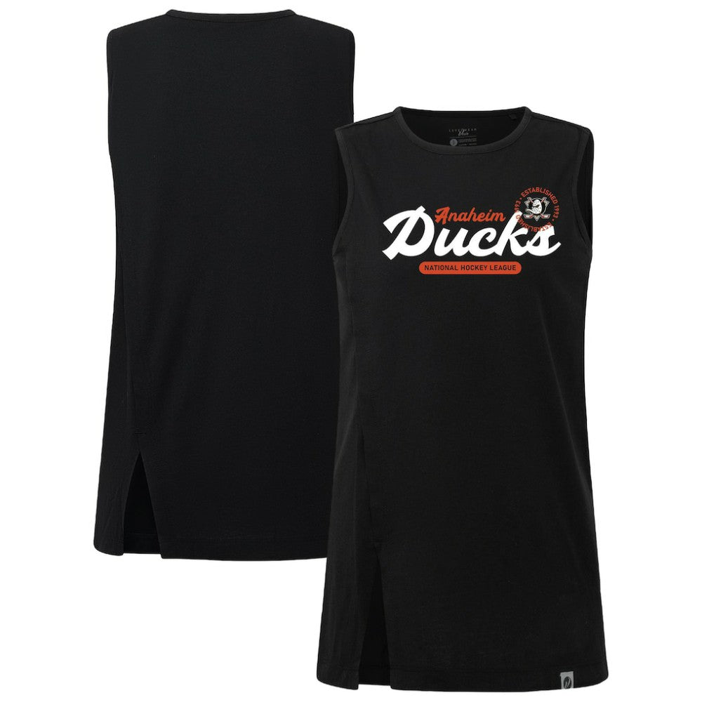 NHL Anaheim Ducks Levelwear Women's Influx Monument Tank Top - Black