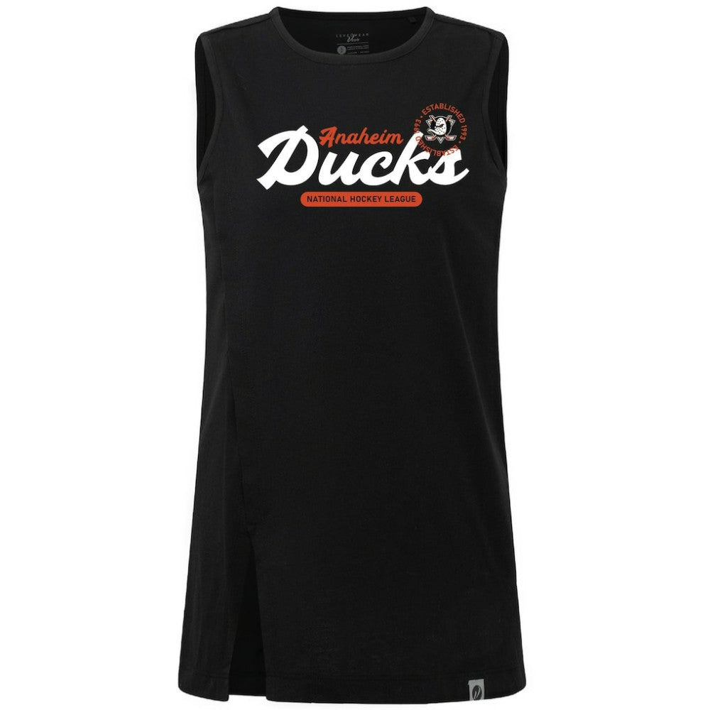 NHL Anaheim Ducks Levelwear Women's Influx Monument Tank Top - Black