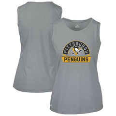 NHL Pittsburgh Penguins Levelwear Women's Macy Banner Arch Tank Top - Gray