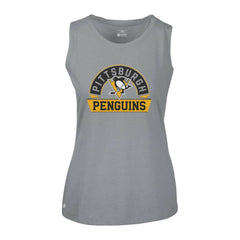 NHL Pittsburgh Penguins Levelwear Women's Macy Banner Arch Tank Top - Gray