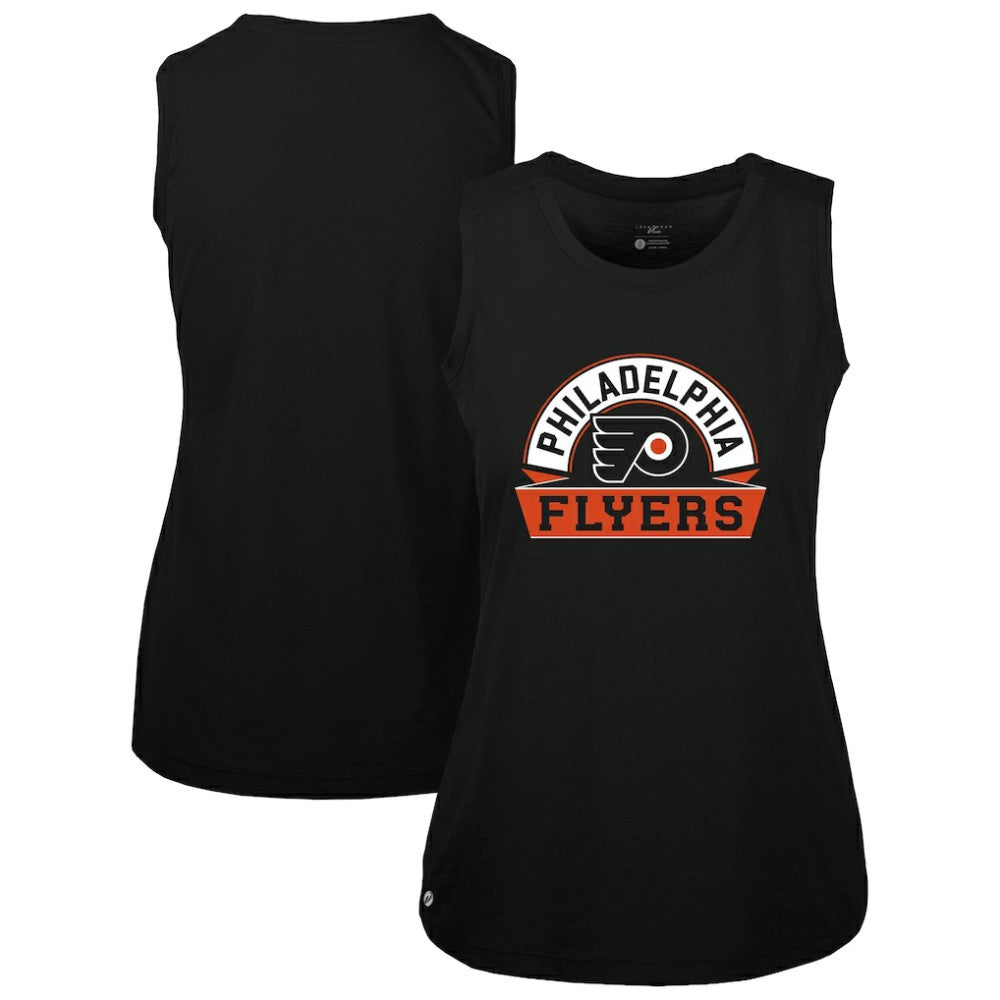 NHL Philadelphia Flyers Levelwear Women's Macy Banner Arch Tank Top - Black