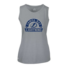 NHL Tampa Bay Lightning Levelwear Women's Macy Banner Arch Tank Top - Gray