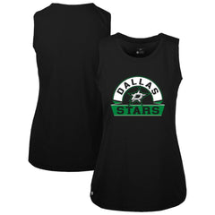 NHL Dallas Stars Levelwear Women's Macy Banner Arch Tank Top - Black