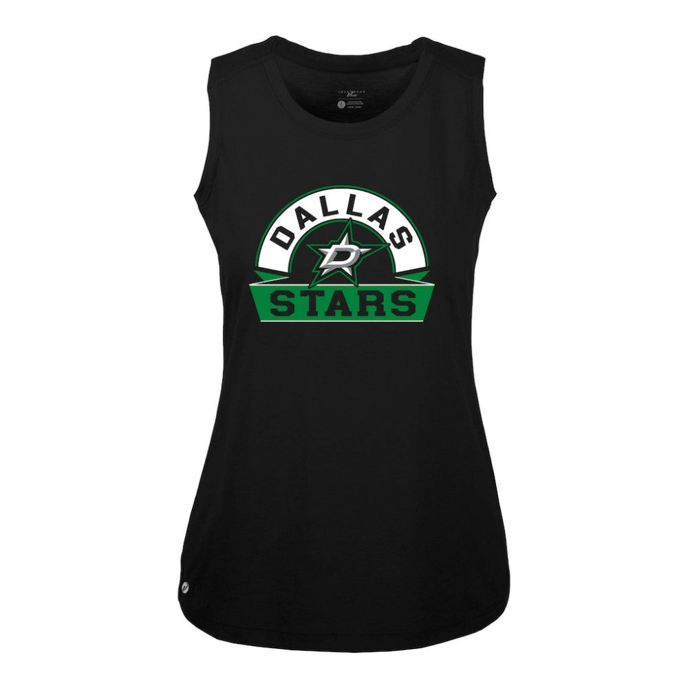 NHL Dallas Stars Levelwear Women's Macy Banner Arch Tank Top - Black