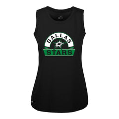 NHL Dallas Stars Levelwear Women's Macy Banner Arch Tank Top - Black