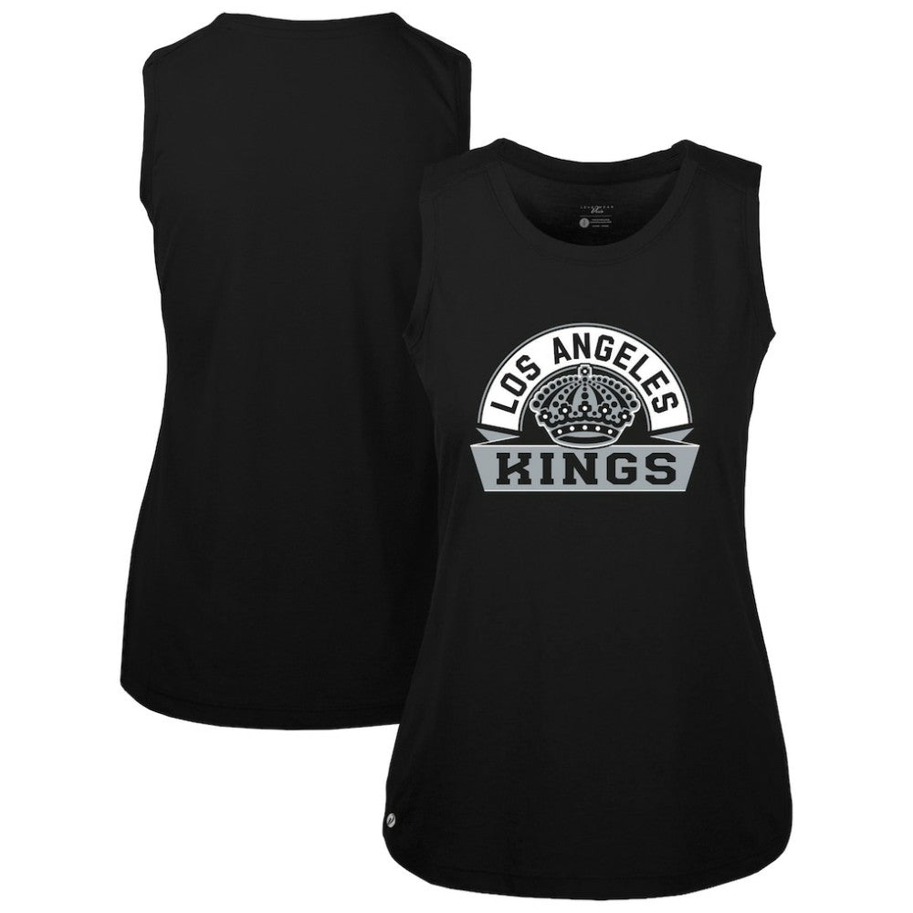NHL Los Angeles Kings Levelwear Women's Macy Banner Arch Tank Top - Black