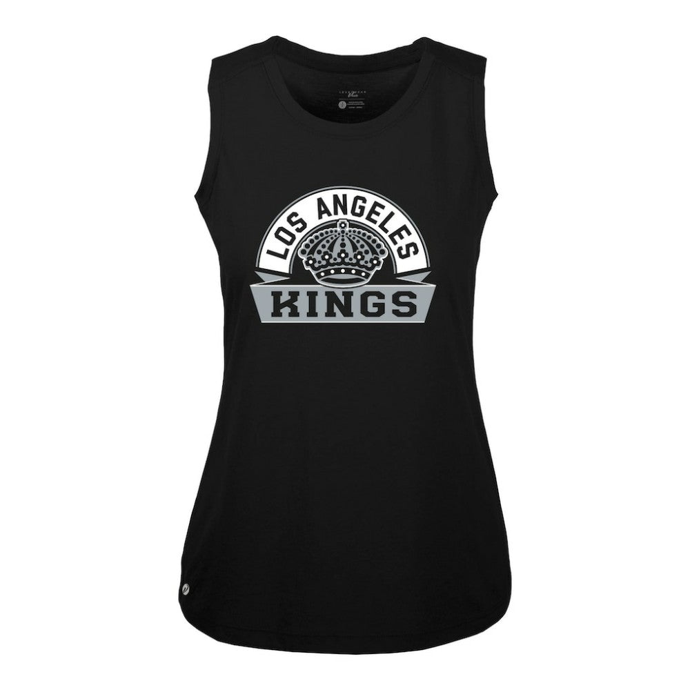 NHL Los Angeles Kings Levelwear Women's Macy Banner Arch Tank Top - Black