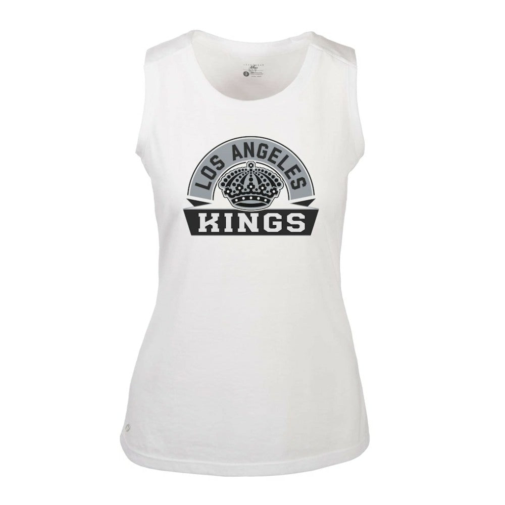 NHL Los Angeles Kings Levelwear Women's Macy Banner Arch Tank Top - White