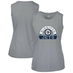 NHL Winnipeg Jets Levelwear Women's Macy Banner Arch Tank Top - Gray