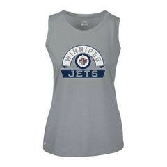 NHL Winnipeg Jets Levelwear Women's Macy Banner Arch Tank Top - Gray