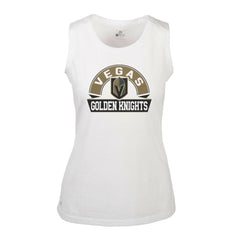 NHL Vegas Golden Knights Levelwear Women's Macy Banner Arch Tank Top - White
