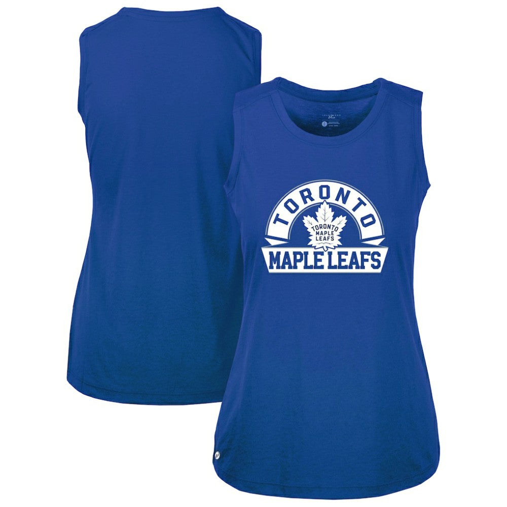 NHL Toronto Maple Leafs Levelwear Women's Macy Banner Arch Tank Top - Royal