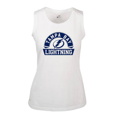 NHL Tampa Bay Lightning Levelwear Women's Macy Banner Arch Tank Top - White