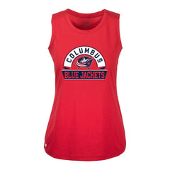 NHL Columbus Blue Jackets Levelwear Women's Macy Banner Arch Tank Top - Red