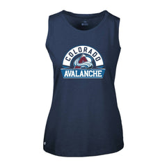 NHL Colorado Avalanche Levelwear Women's Macy Banner Arch Tank Top - Navy