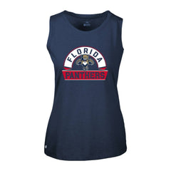 NHL Florida Panthers Levelwear Women's Macy Banner Arch Tank Top - Navy