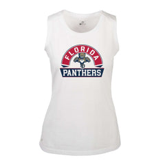 NHL Florida Panthers Levelwear Women's Macy Banner Arch Tank Top - White
