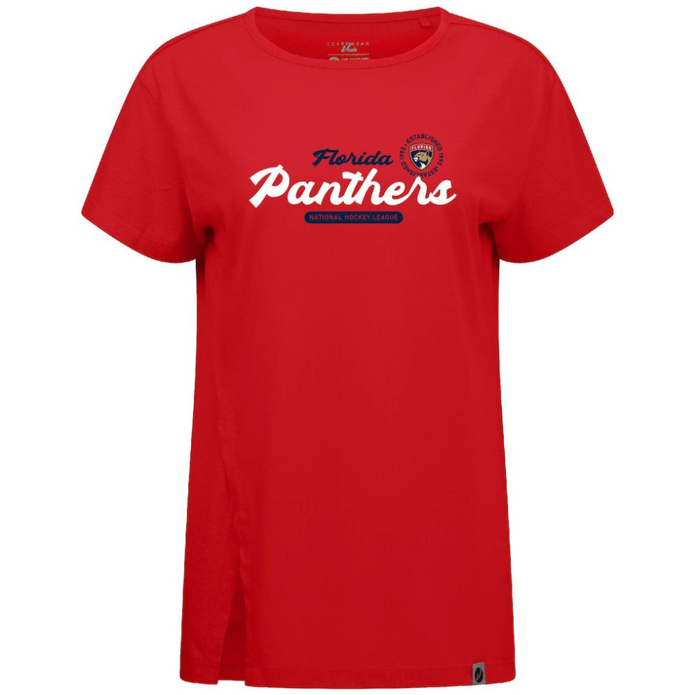 NHL Florida Panthers Levelwear Women's Influx Monument T-Shirt - Red