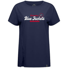 NHL Columbus Blue Jackets Levelwear Women's Influx Monument T-Shirt - Navy