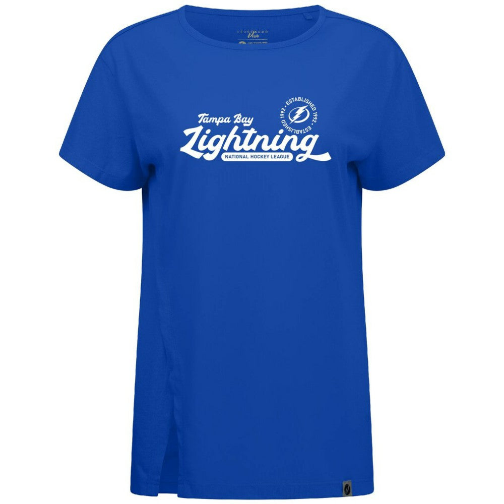 NHL Tampa Bay Lightning Levelwear Women's Influx Monument T-Shirt - Royal