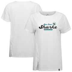 NHL San Jose Sharks Levelwear Women's Influx Monument T-Shirt - White