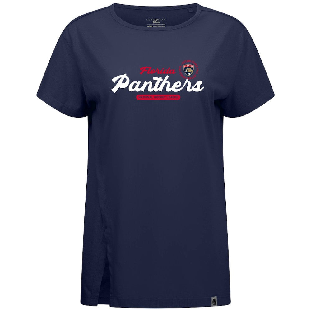 NHL Florida Panthers Levelwear Women's Influx Monument T-Shirt - Navy