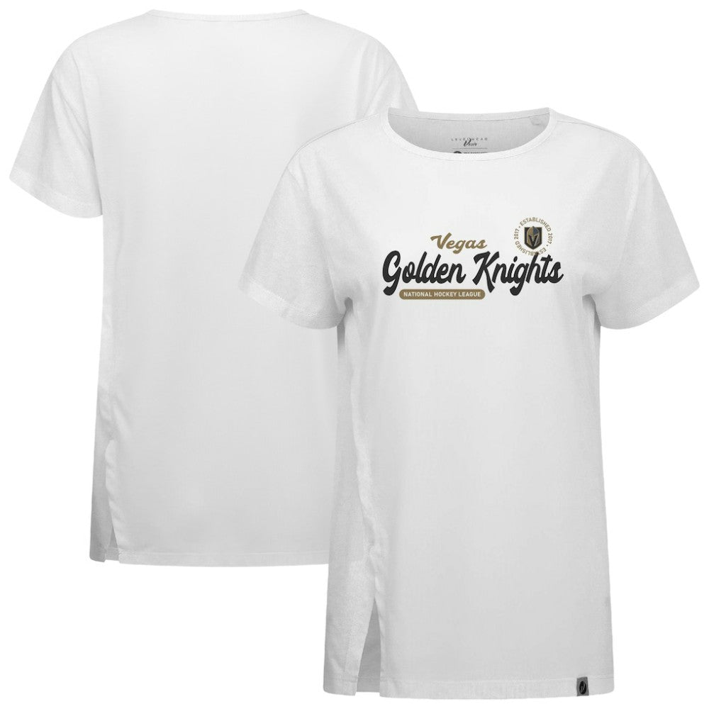 NHL Vegas Golden Knights Levelwear Women's Influx Monument T-Shirt - White