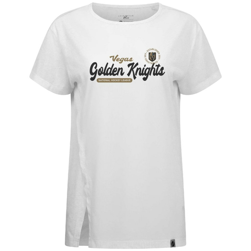 NHL Vegas Golden Knights Levelwear Women's Influx Monument T-Shirt - White