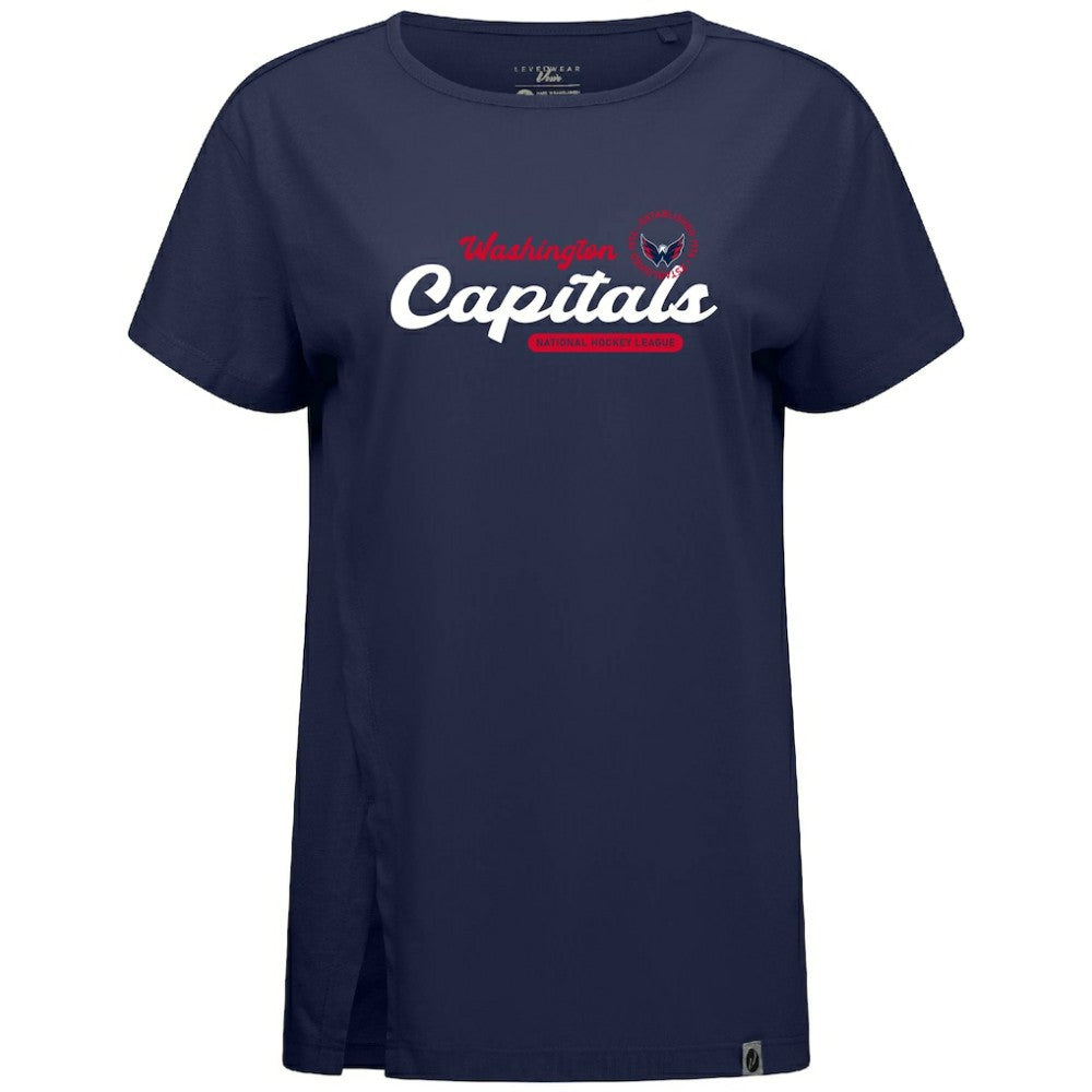 NHL Washington Capitals Levelwear Women's Influx Monument T-Shirt - Navy
