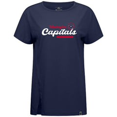 NHL Washington Capitals Levelwear Women's Influx Monument T-Shirt - Navy