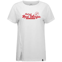 NHL Detroit Red Wings Levelwear Women's Influx Monument T-Shirt - White