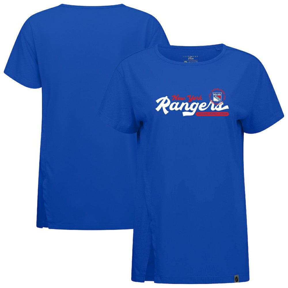 NHL New York Rangers Levelwear Women's Influx Monument T-Shirt - Royal