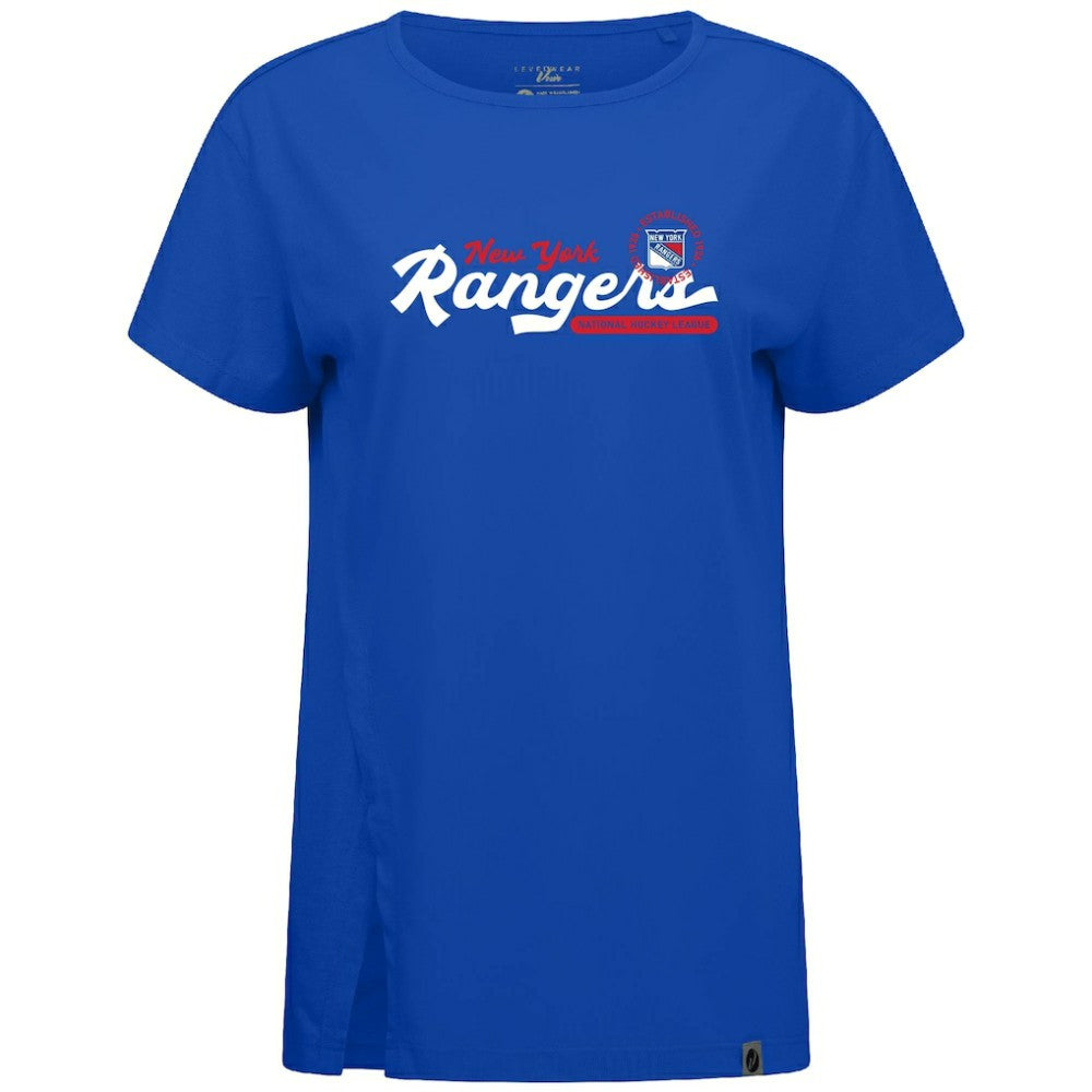 NHL New York Rangers Levelwear Women's Influx Monument T-Shirt - Royal
