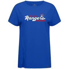 NHL New York Rangers Levelwear Women's Influx Monument T-Shirt - Royal