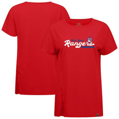 NHL New York Rangers Levelwear Women's Influx Monument T-Shirt - Red