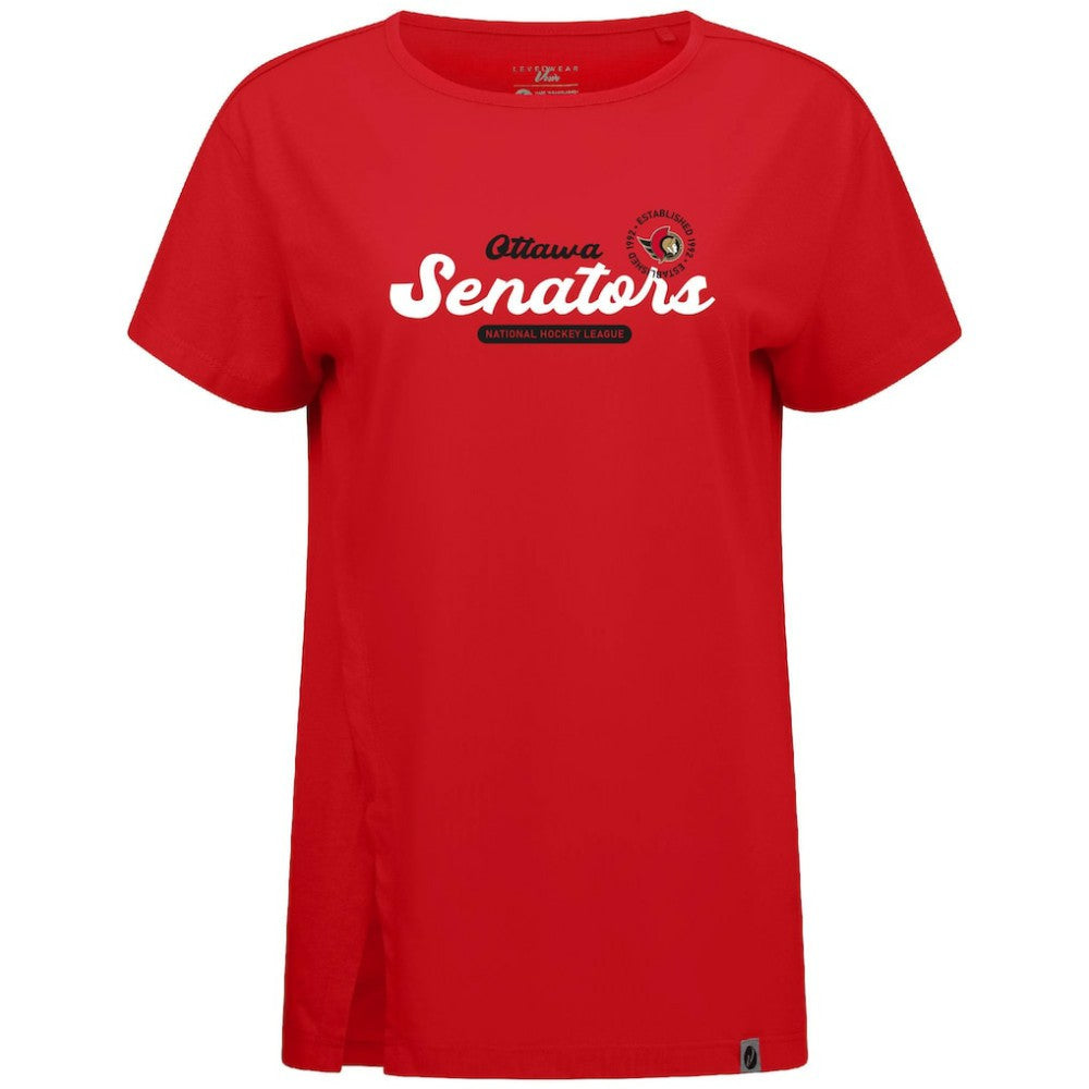 NHL Ottawa Senators Levelwear Women's Influx Monument T-Shirt - Red