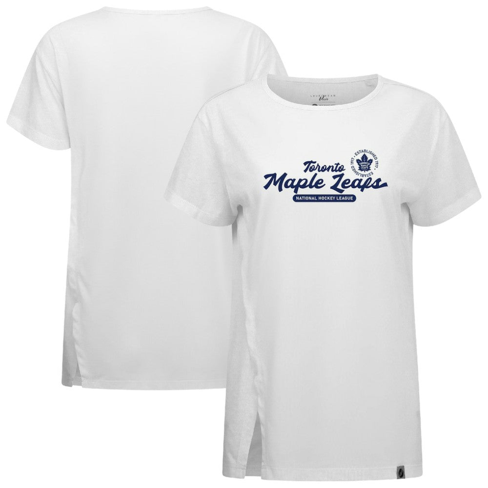 NHL Toronto Maple Leafs Levelwear Women's Influx Monument T-Shirt - White