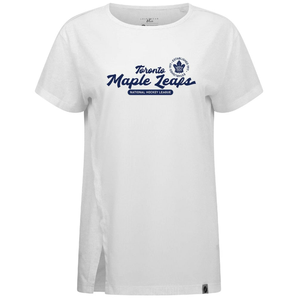 NHL Toronto Maple Leafs Levelwear Women's Influx Monument T-Shirt - White