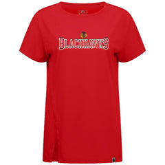 NHL Chicago Blackhawks Levelwear Women's Influx Journey T-Shirt - Red