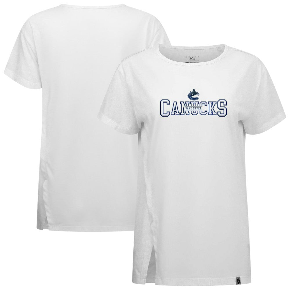 NHL Vancouver Canucks Levelwear Women's Influx Journey T-Shirt - White