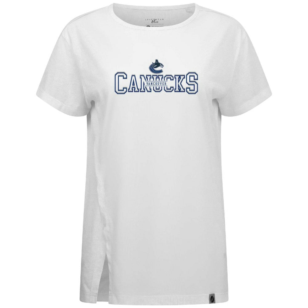NHL Vancouver Canucks Levelwear Women's Influx Journey T-Shirt - White