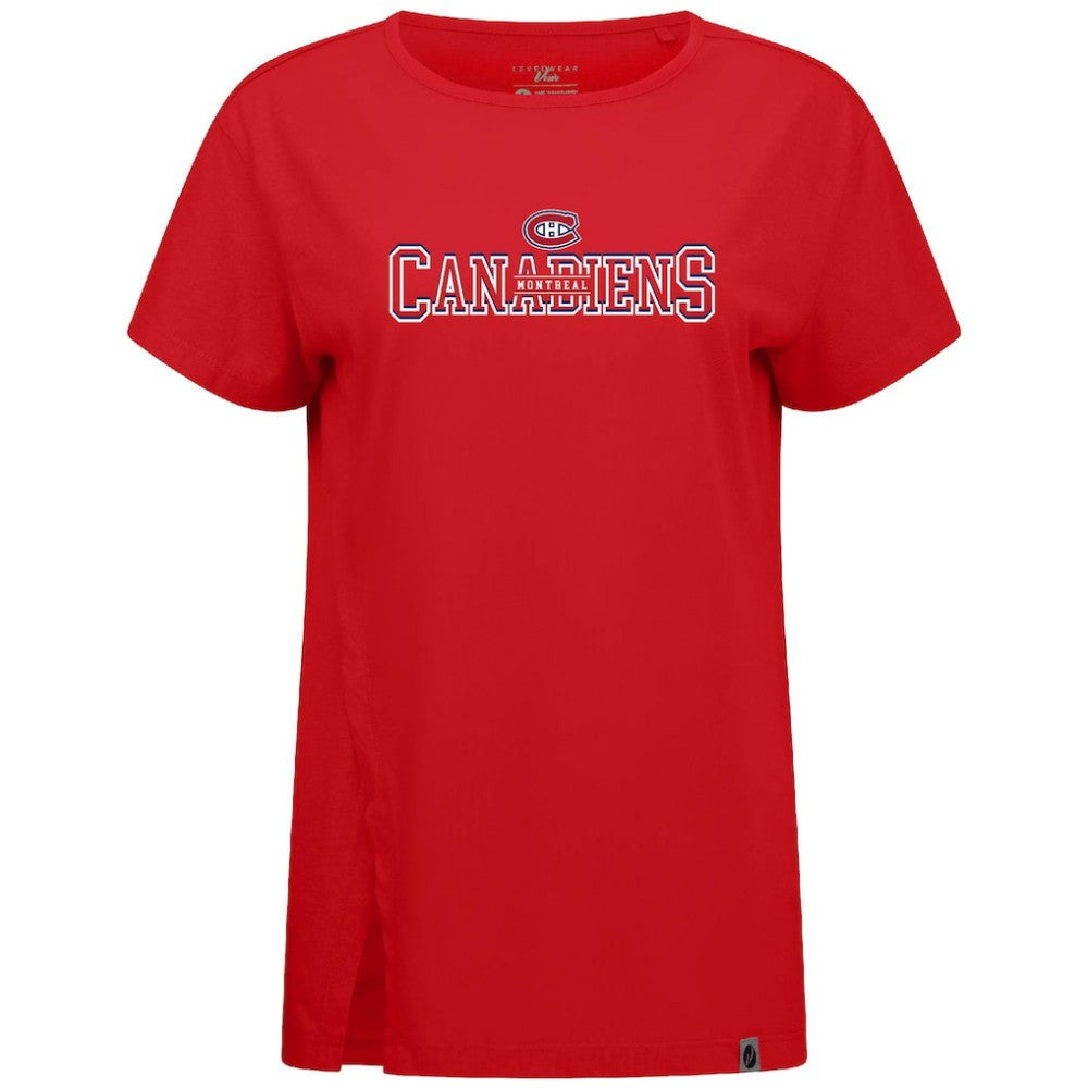 NHL Montreal Canadiens Levelwear Women's Influx Journey T-Shirt - Red