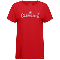 NHL Montreal Canadiens Levelwear Women's Influx Journey T-Shirt - Red