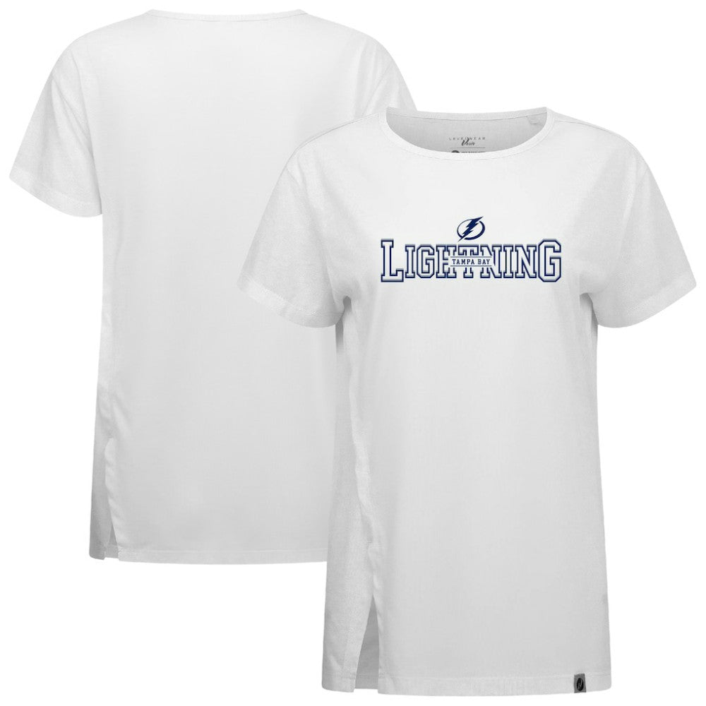 NHL Tampa Bay Lightning Levelwear Women's Influx Journey T-Shirt - White