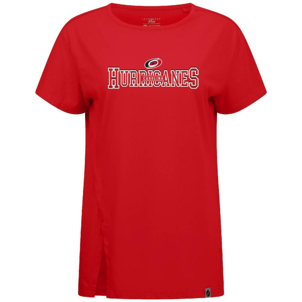 NHL Carolina Hurricanes Levelwear Women's Influx Journey T-Shirt - Red