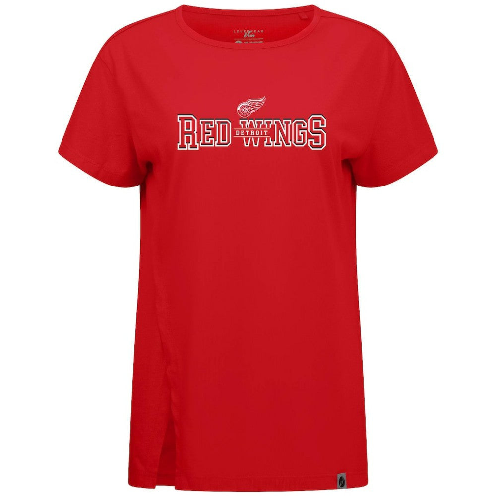 NHL Detroit Red Wings Levelwear Women's Influx Journey T-Shirt - Red