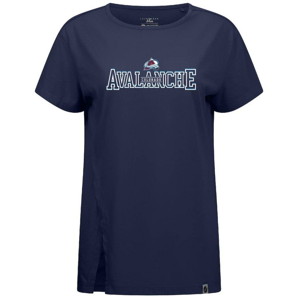 NHL Colorado Avalanche Levelwear Women's Influx Journey T-Shirt - Navy