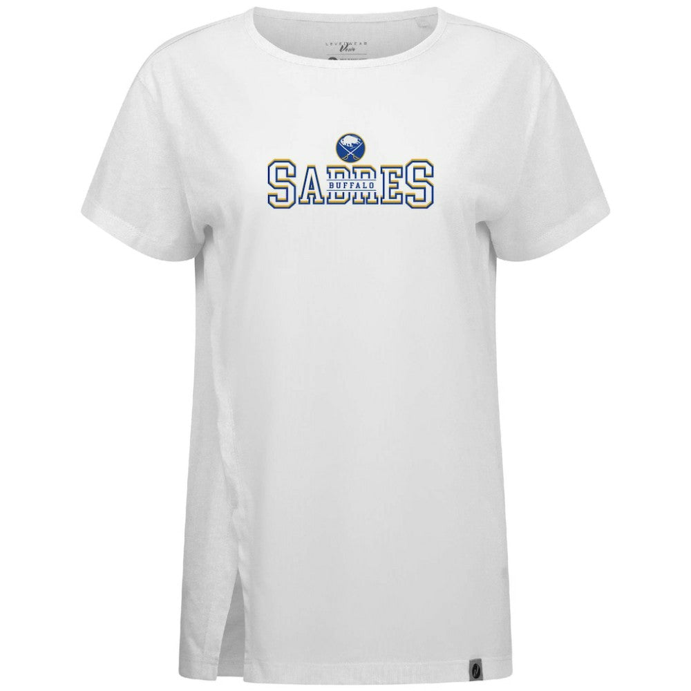 NHL Buffalo Sabres Levelwear Women's Influx Journey T-Shirt - White