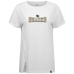 NHL San Jose Sharks Levelwear Women's Influx Journey T-Shirt - White